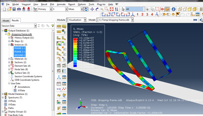 آموزش محاسبه چقرمگی تغییر شکل جسم در برخورد به سطح در آباکوس